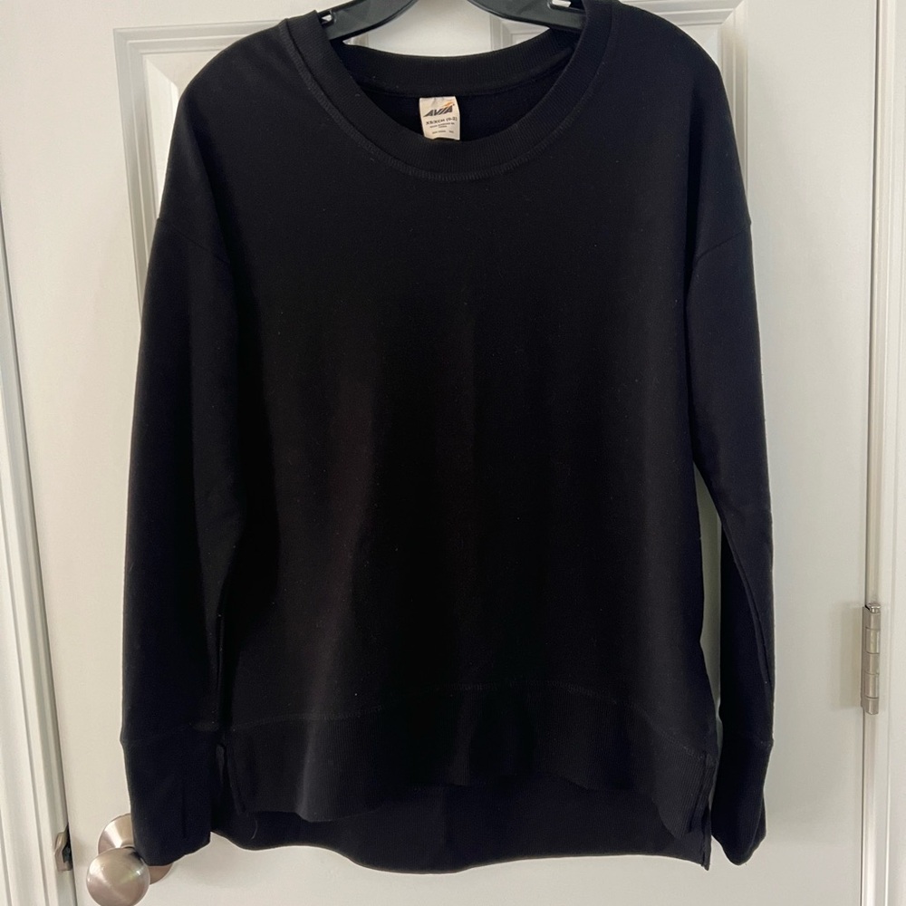 Avia Women's Black Crew Neck Sweatshirt